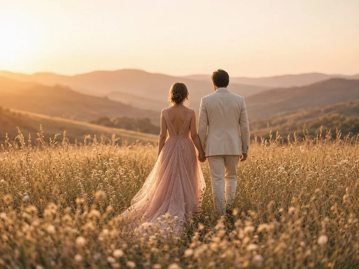 Sample hero photo for wedding photographer / portfolio & enquiry site (AI-generated placeholder)